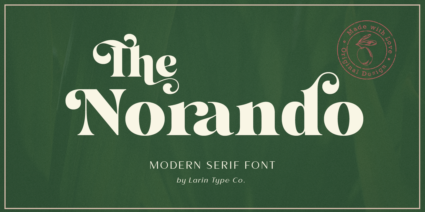 Norando Font preview